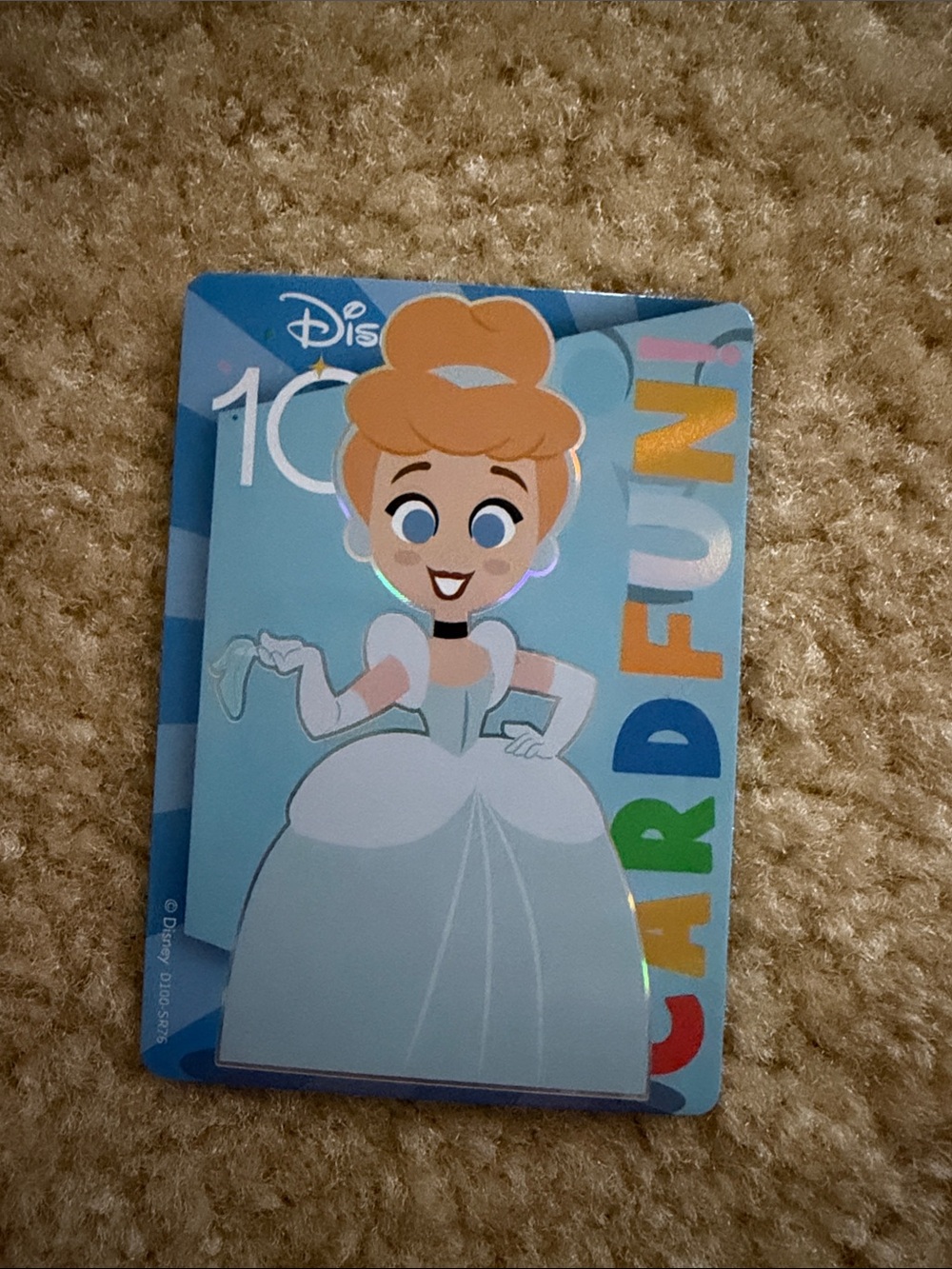 Disney Cinderella Trading Card - Light Blue, White, Yellow